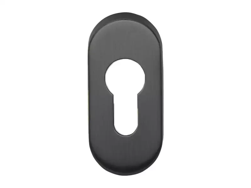 Profielcilinderrozet Gunmetal PVD ovaal – Formani Basics LBY32