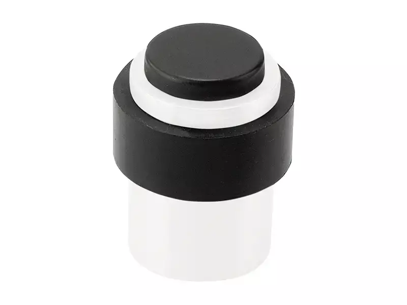 Deurstop Wit vloer-/wandmontage rond 30 mm – Formani Basics LB30