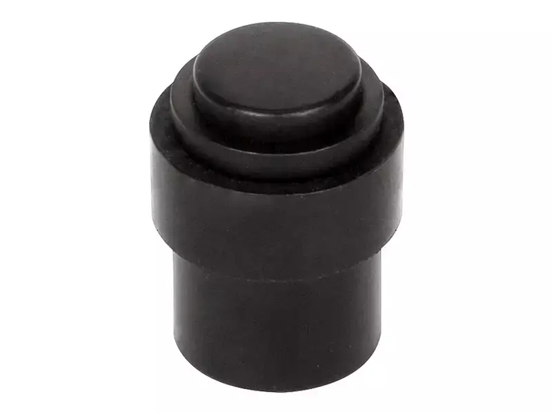 Deurstop Zwart vloer-/wandmontage rond 30 mm – Formani Basics LB30