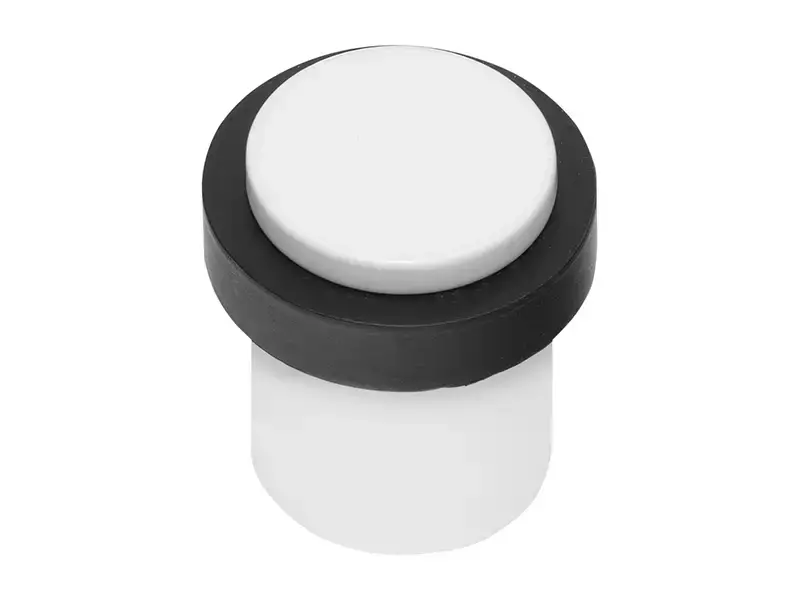 Deurstop Wit Vloermontage rond 30 mm – Formani Basics LB10D