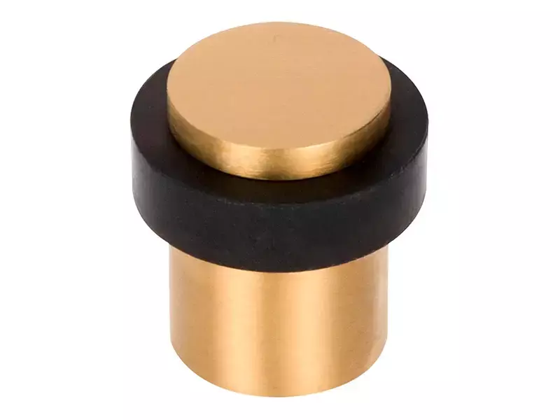 Deurstop mat Goud PVD Vloermontage rond 30 mm – Formani Basics LB10D
