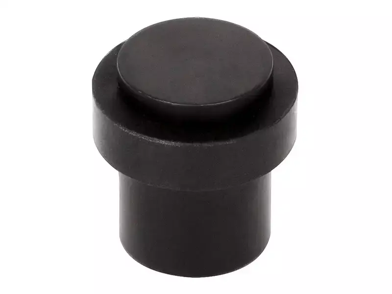 Deurstop Zwart Vloermontage rond 30 mm – Formani Basics LB10D