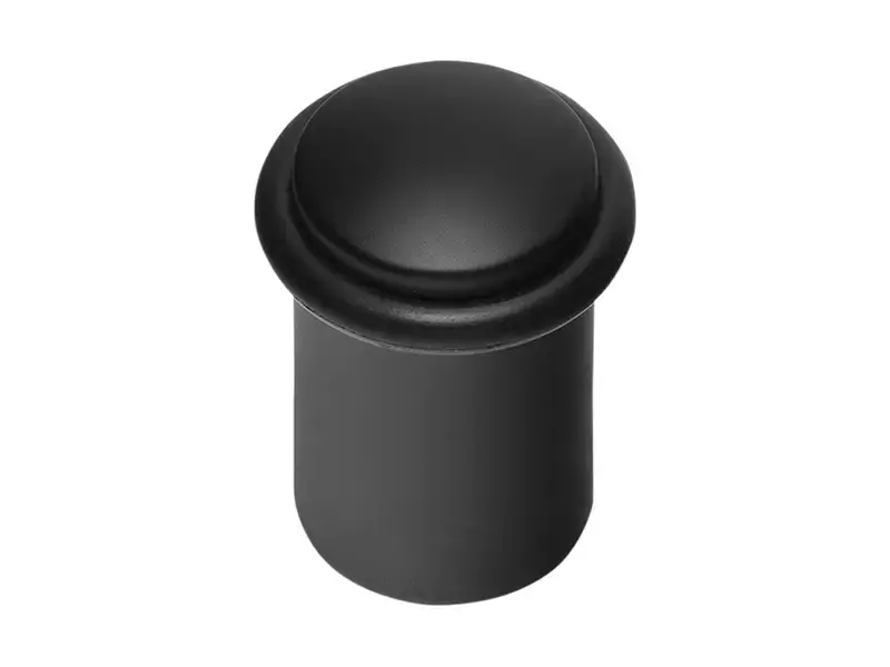 Deurstop Zwart Vloermontage rond 25 mm – Formani Basics LB25