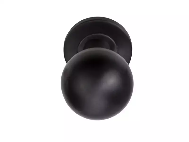 Voordeurknop Gunmetal PVD Rond 50 mm Vast op Rozet – LB501