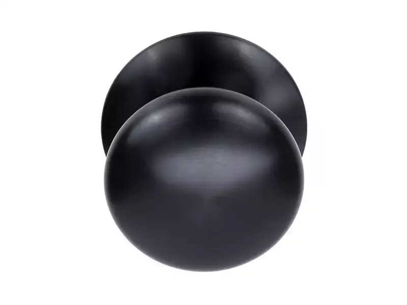 Voordeurknop Gunmetal PVD Rond 80 mm Vast op Rozet – LB80V
