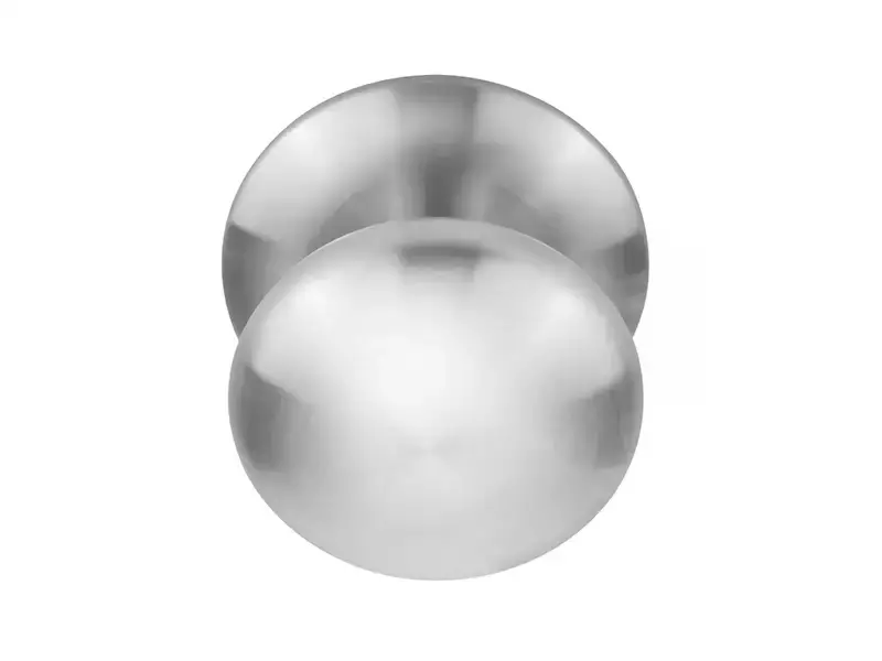 Voordeurknop RVS Rond 80 mm Vast op Rozet – LB80V