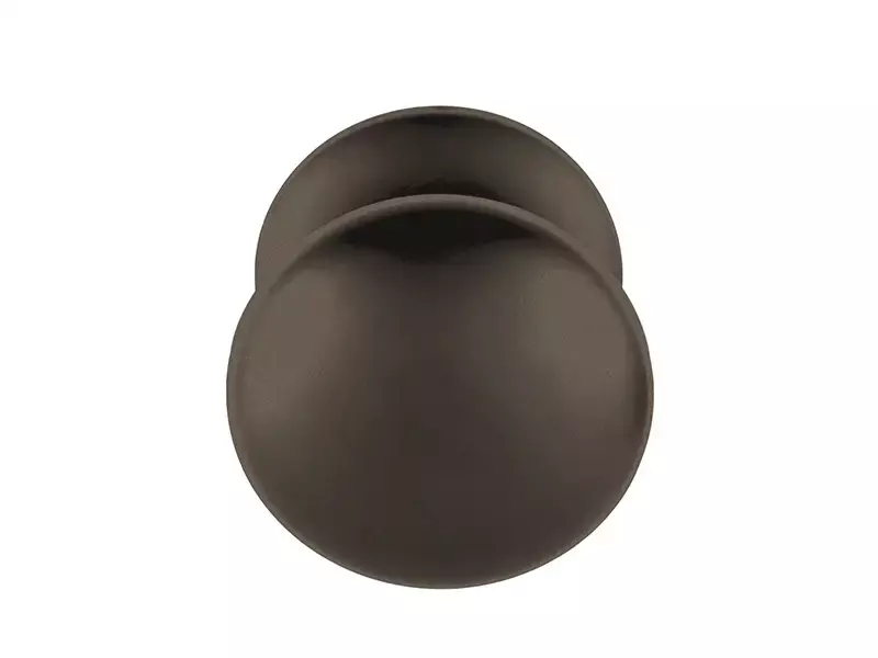 Voordeurknop Brons Rond 65 mm Vast op Rozet – LB65V