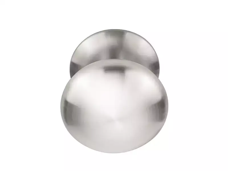 Voordeurknop RVS PVD Rond 65 mm Vast op Rozet – LB65V