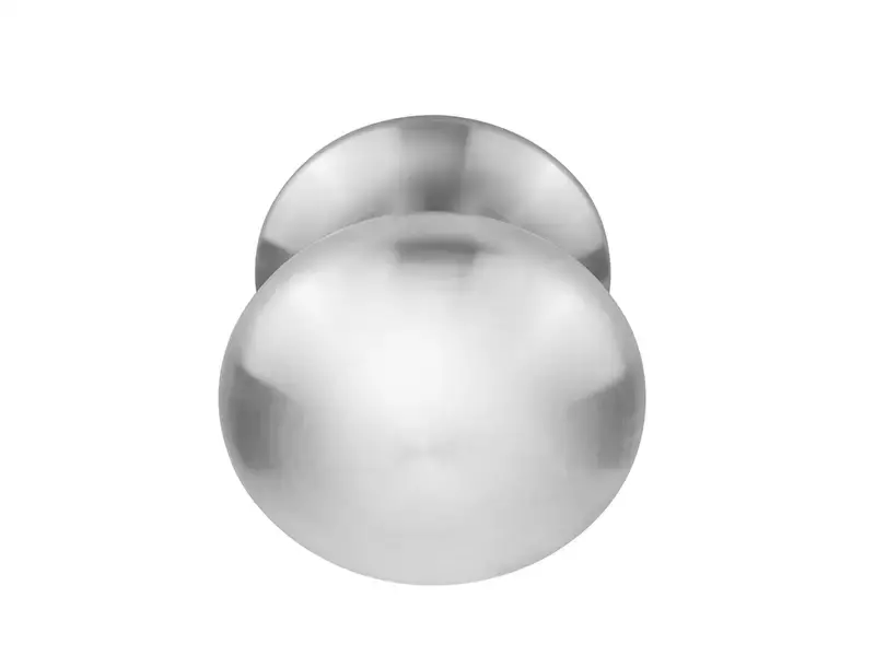 Voordeurknop RVS Rond 65 mm Vast op Rozet – LB65V