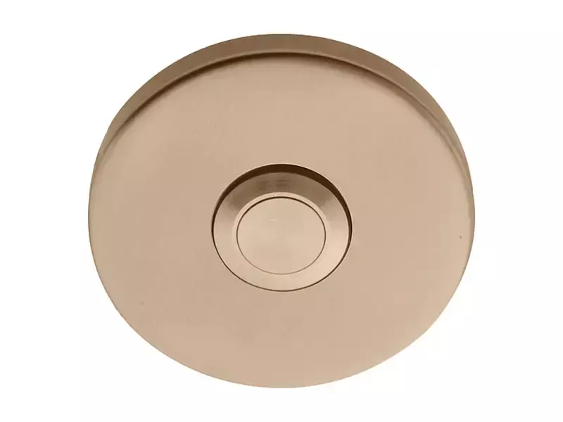 Beldrukker rond 52 mm licht brons PVD – Formani Basics LB50