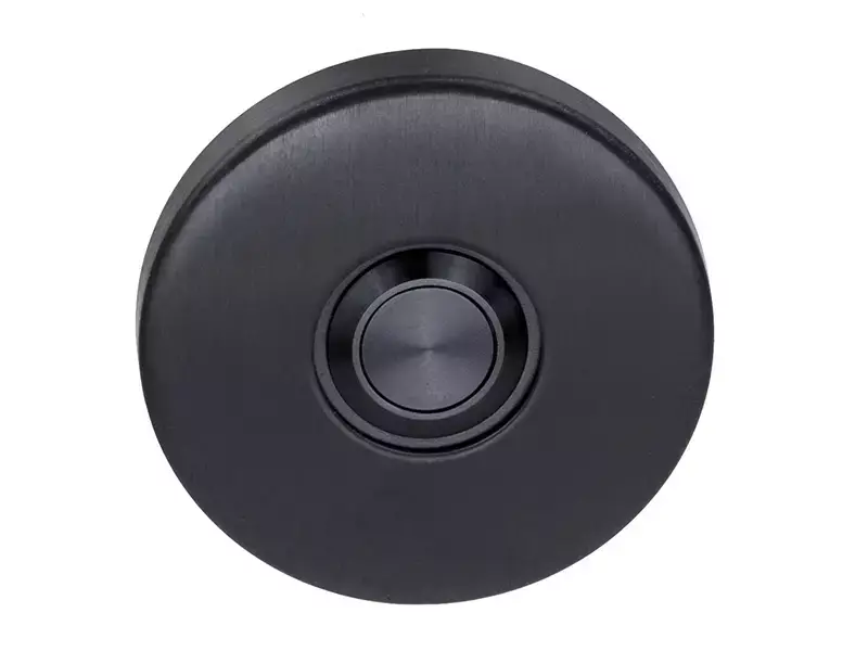 Beldrukker rond 52 mm Gunmetal PVD – Formani Basics LB50