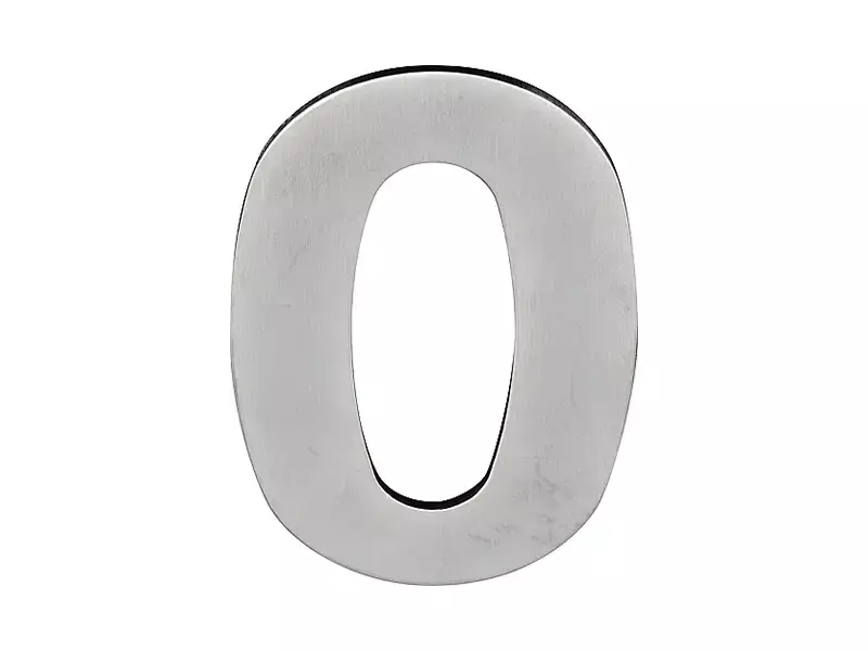 Huisnummer 0 mat RVS PVD 100 mm – Formani Basics LBHN100-0