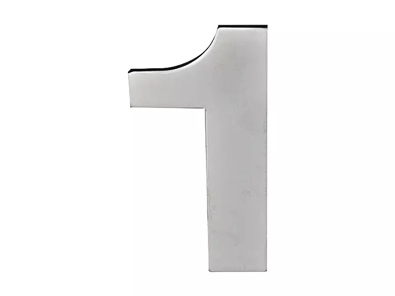 Huisnummer 1 mat RVS PVD 100 mm – Formani Basics LBHN100-1