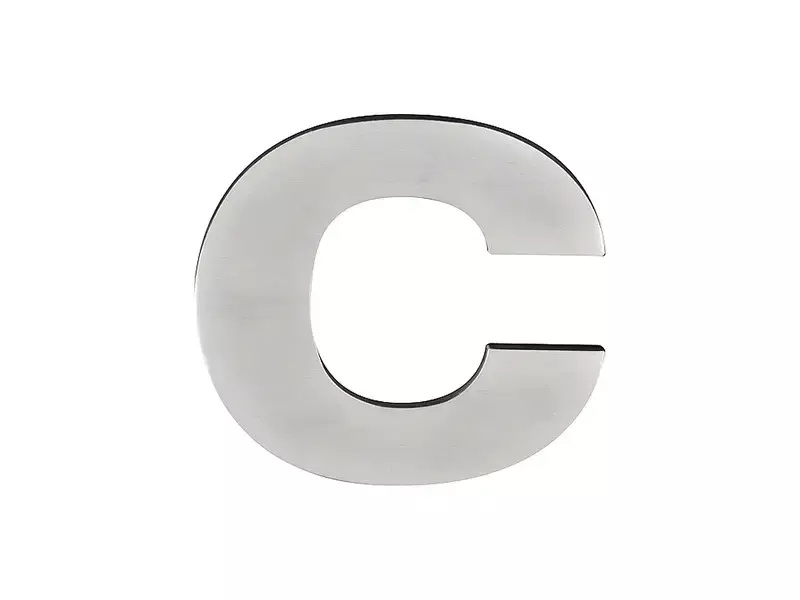 Huisletter C mat RVS PVD 77 mm – Formani Basics LBHN100-C