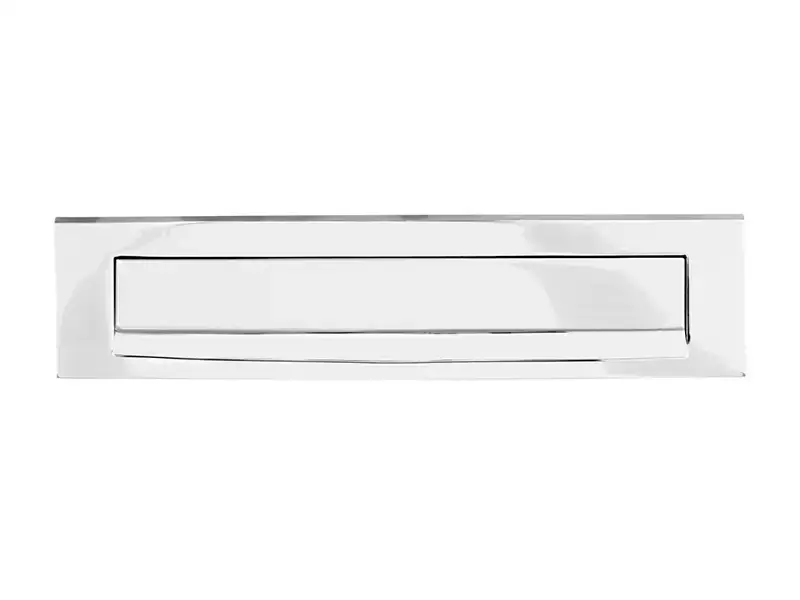 Briefplaat gepolijst RVS 330x80 mm met Tuimelklep – Formani Basics