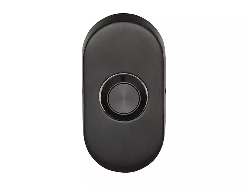 Beldrukker Ovaal Gunmetal PVD – Formani Basics LB51