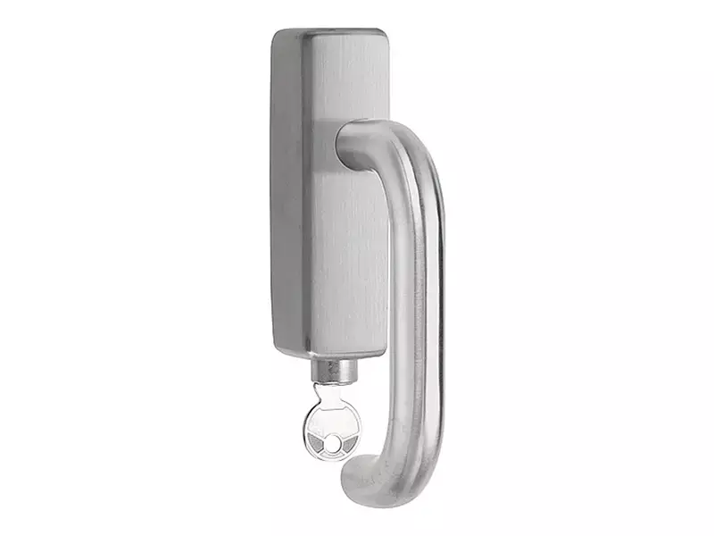 Draaikiep raamkruk RVS Afsluitbaar LB1-DKLOCK-O
