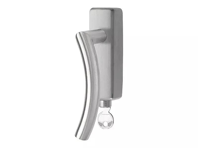 Draaikiep raamkruk links RVS Afsluitbaar LB4-DKLOCK-O