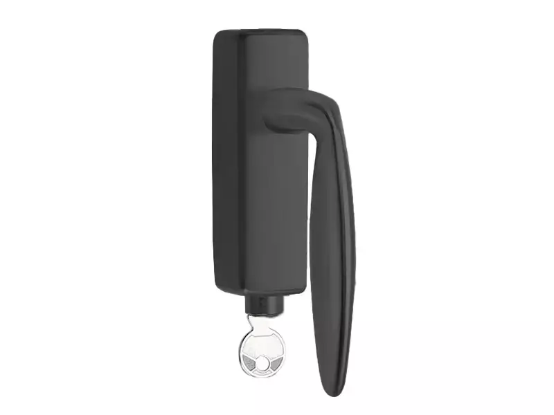 Draaikiep raamkruk Gunmetal PVD Afsluitbaar LB18H-DKLOCK-O