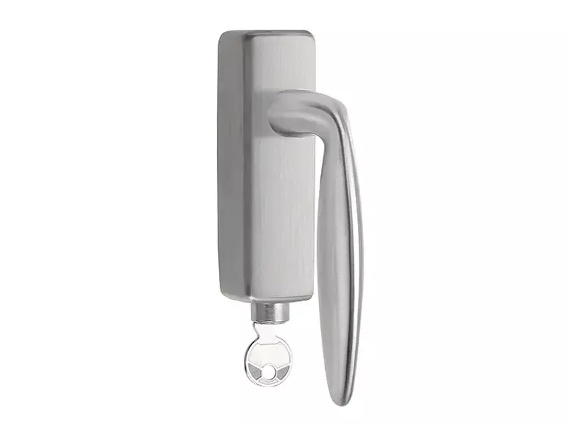 Draaikiep raamkruk RVS Afsluitbaar LB18H-DKLOCK-O