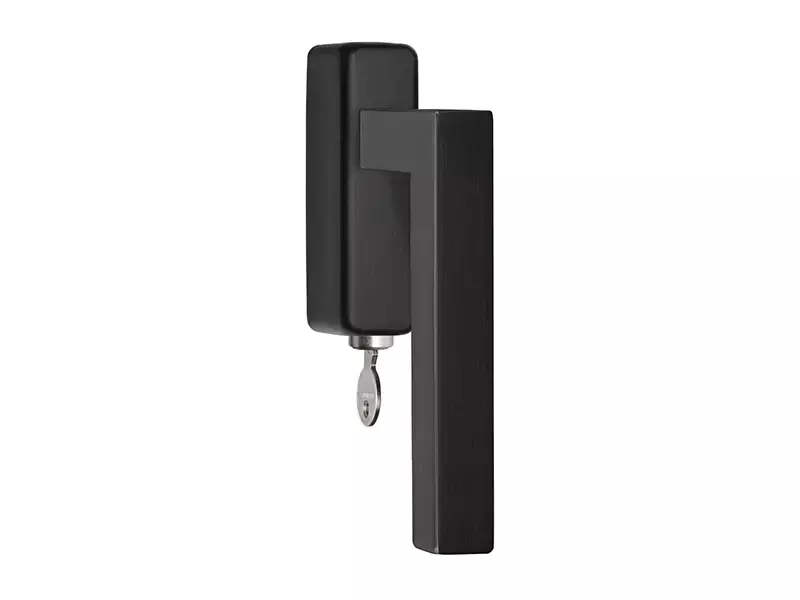 Draaikiep raamkruk Gunmetal PVD Afsluitbaar BSQ1-DKLOCK-O