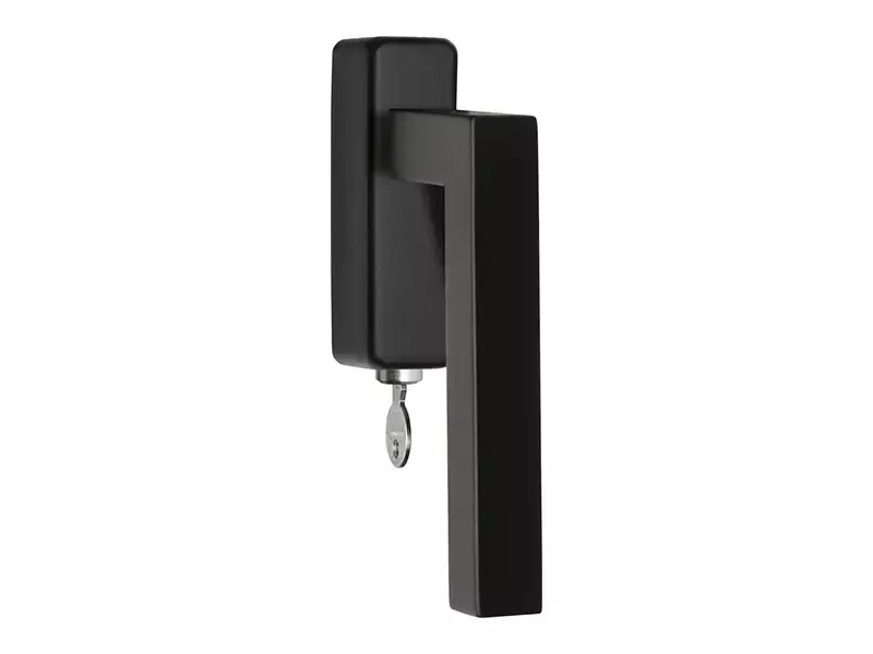 Draaikiep raamkruk Zwart Afsluitbaar BSQ1-DKLOCK-O