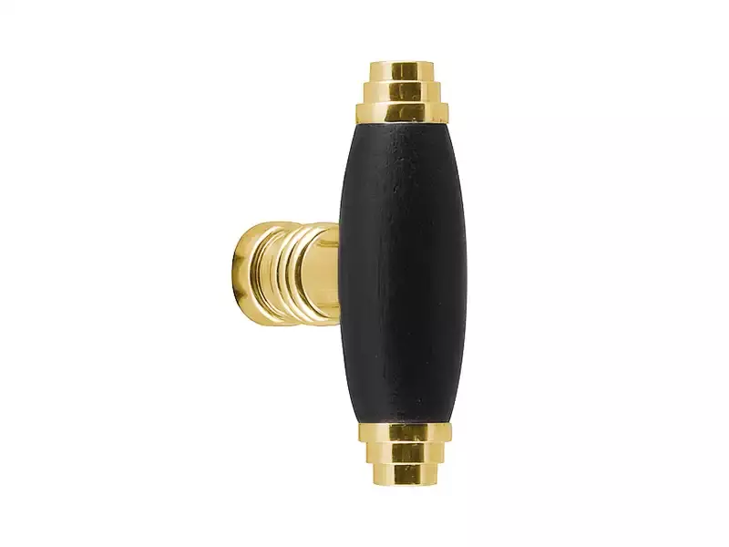 Meubelknop Messing en zwart ebben ovaal 58 mm – Formani Timeless 1934M