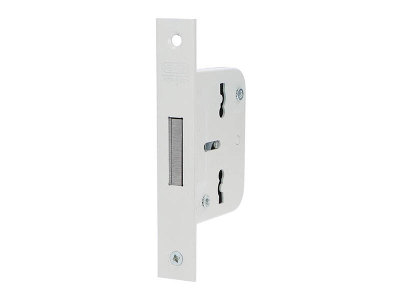 Nemef Insteek kastdeurslot 210-40mm klavier Wit, links en rechts te gebruiken