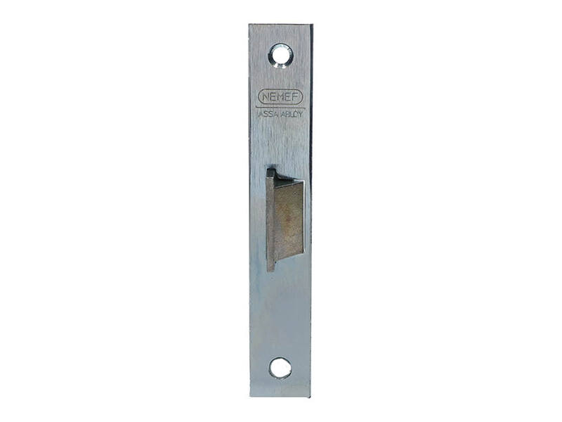 Nemef Insteek Loopslot IJzer gegalvaniseerd voorplaat 22x133mm 55 Doormaat 50mm