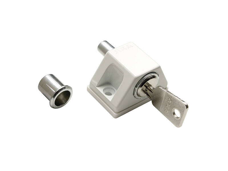 Oplegslot Wit AXA 3011met drukcilinder Voor buitendraaiende ramen/deuren