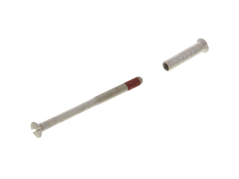 Patentboutje zelfborgend nikkel m/dopmoer 4x45mm