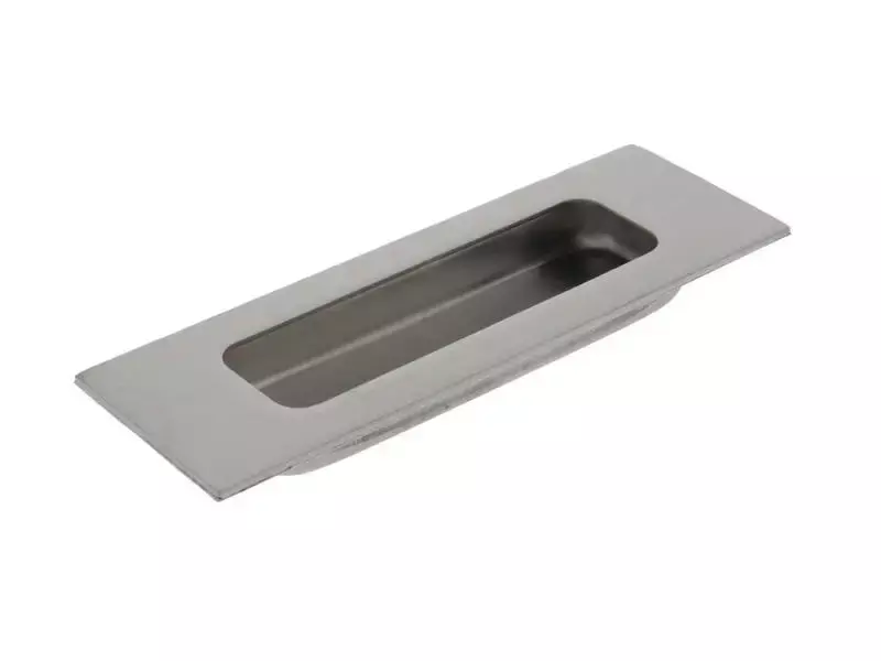 Schuifdeurkom rechthoek 120x40mm blind RVS