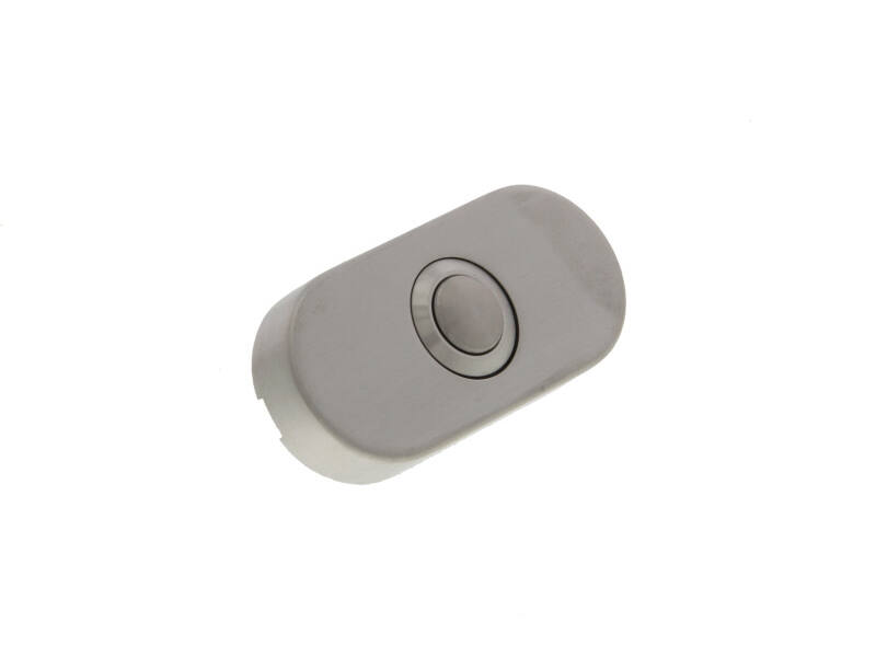 Intersteel Deurbel ovaal verdekt 65x30x10 mm rvs geborsteld