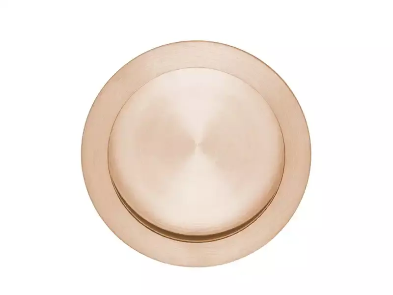 Schuifdeurkom Licht Brons PVD Rond 57mm – Formani Model LB57
