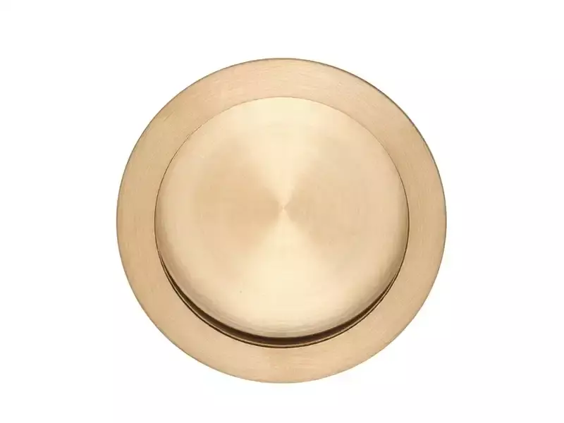 Schuifdeurkom Mat Goud PVD Rond 57mm – Formani Model LB57