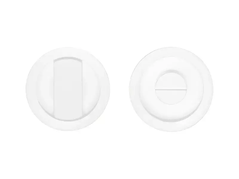 WC-sluiting Wit Rond 57 mm voor Schuifdeuren - Formani Basics LB57S
