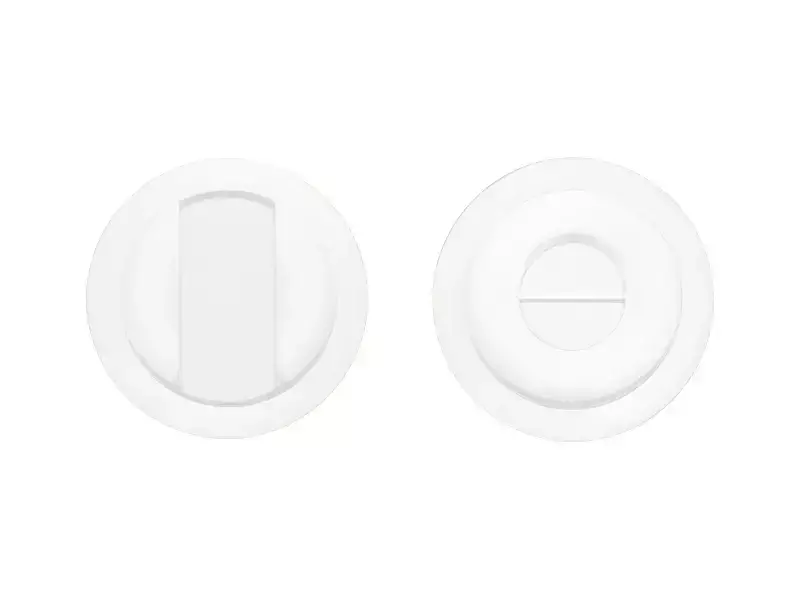 WC-sluiting Wit Rond 57 mm voor Schuifdeuren - Formani Basics LB57SL
