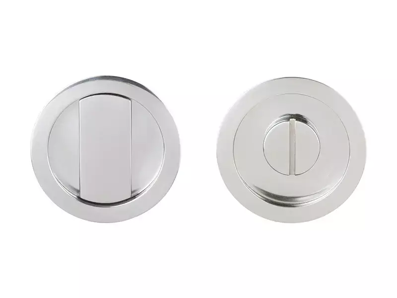 WC-sluiting gepolijst RVS Rond 57 mm voor Schuifdeuren - Formani Basics LB57S