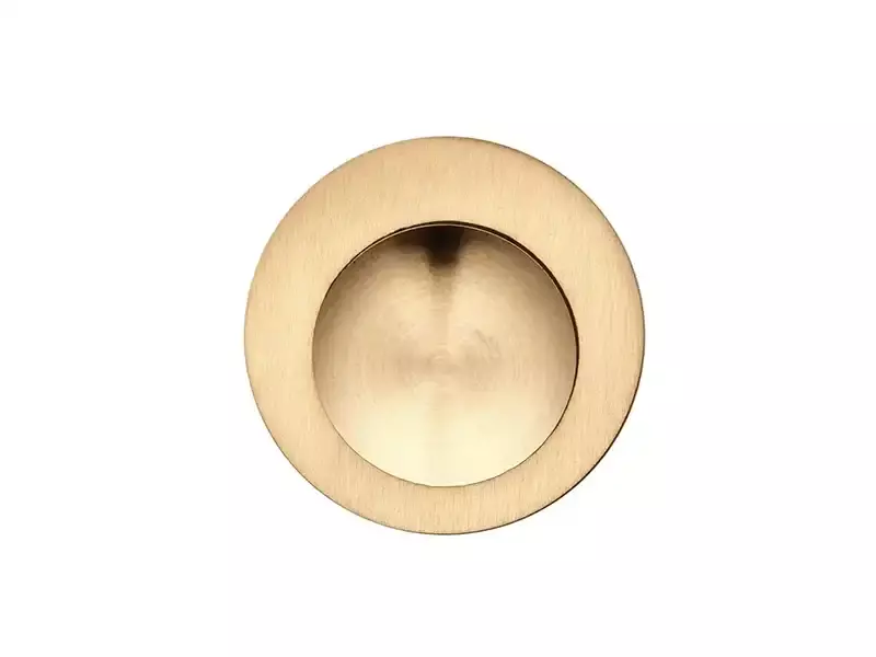 Schuifdeurkom Mat Goud PVD Rond 30mm Fingertip – Formani Model LB29