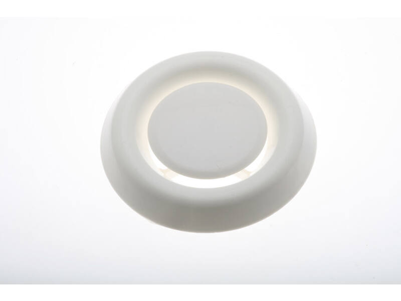 Ventliatierooster Wit kunststof rond 150mm voor buis 100/125mm