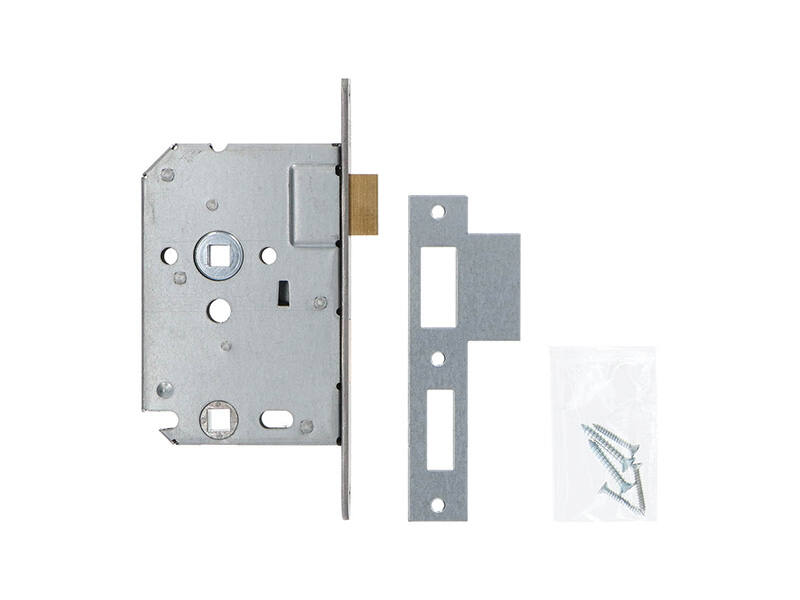 Nemef Insteek Wc-badkamerslot WC63 RVS 1264/17 zware contraveer Doornmaat 50mm, 1200 serie