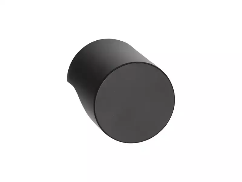 Meubelknop Mat zwart PVD Formani Gensler Rivio GL24M - Rond 24mm