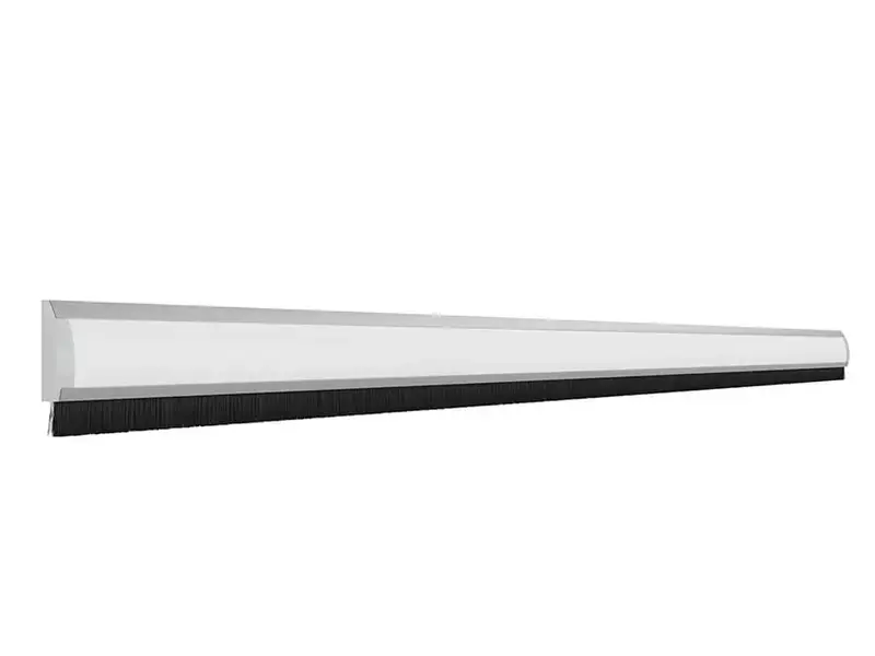 Deurtochtstrip Deco, Aluminium met witte inlay
