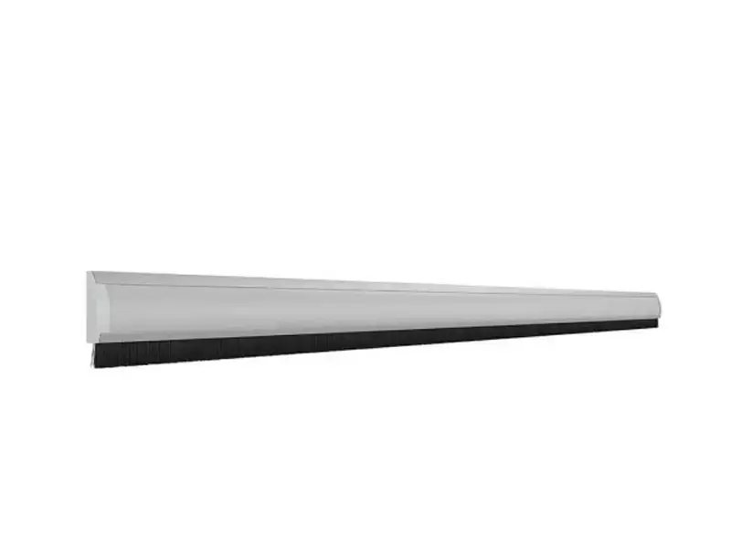 Deurtochtstrip Deco, Aluminium met zilver inlay