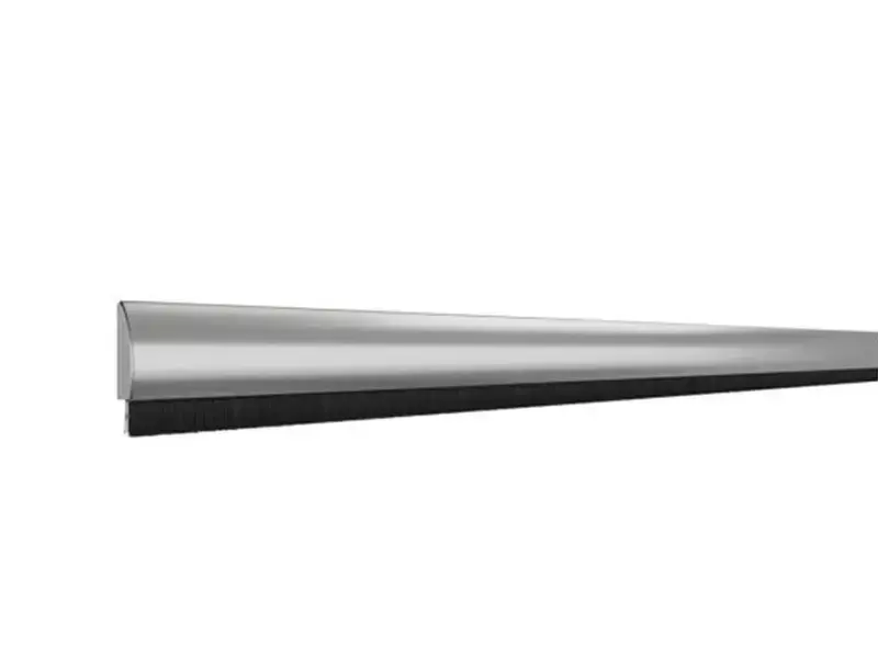 Deurtochtstrip Deco, Aluminium met RVS afdekkap
