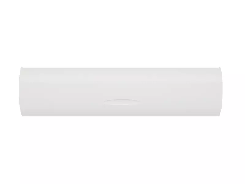 Tochtklep Wit RAL9016 kunststof Deco met borstel