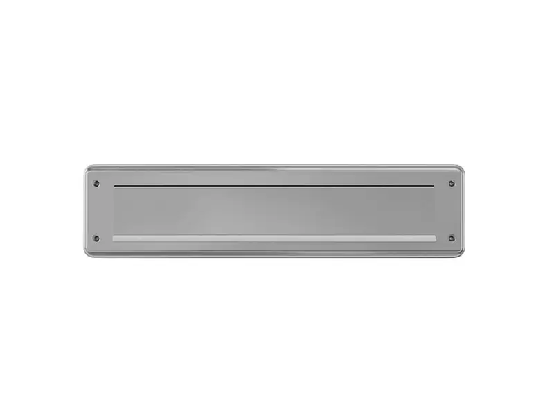Tochtklep Aluminium Classic met borstel 86 x 345mm