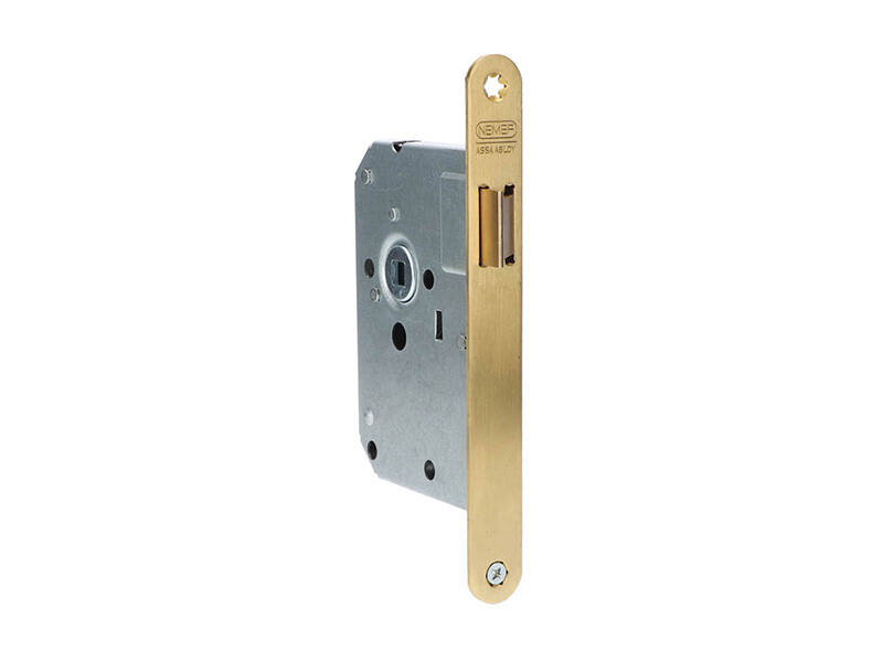 Nemef Insteek loopslot Messing 1255/5 Doornmaat 50mm. 1200 serie
