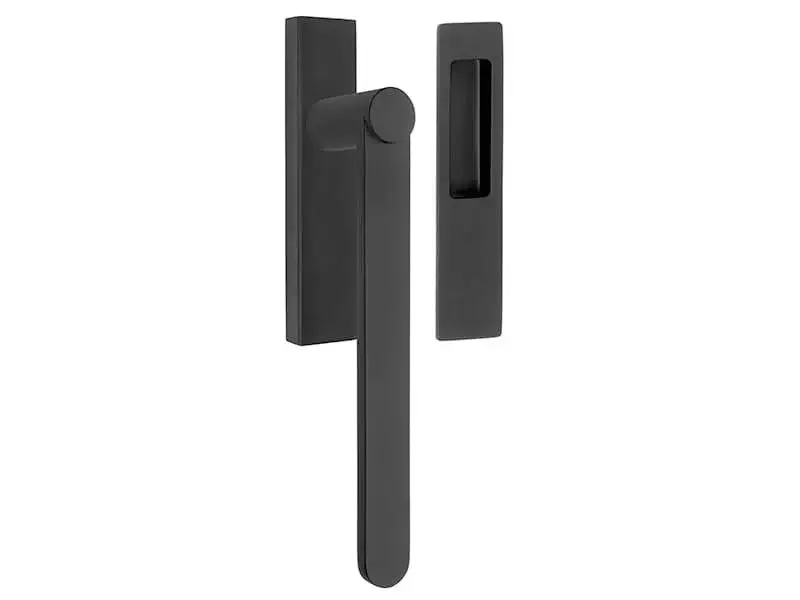 Hefschuifdeurbeslag Zwart Bertram Beerbaum Tense BB231 Incl. komgreep blind