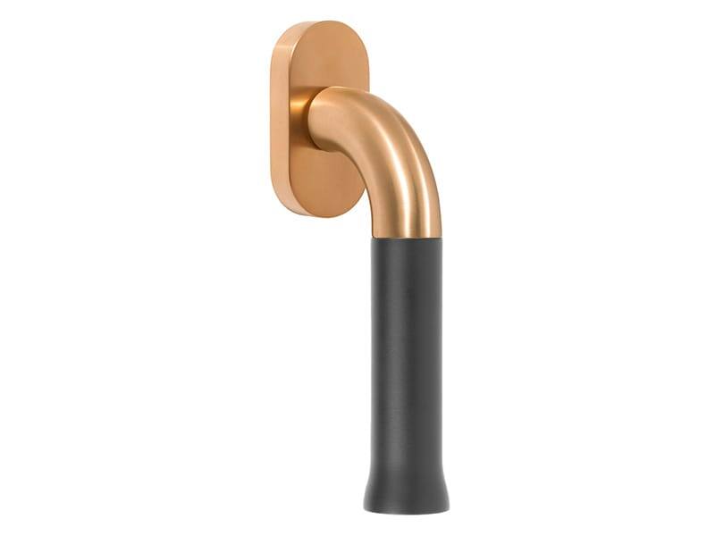 Draaikiep raamkruk Mat goud PVD/zwart Nour EV101 Edward van Vliet 150mm